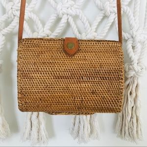Rattan handbag